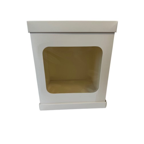 Коробка для торта з вікном з трьох частин, 250*250*300