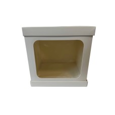 Коробка для торта з вікном з трьох частин, 250*250*250