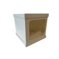 Коробка для торта з вікном з трьох частин, 250*250*250