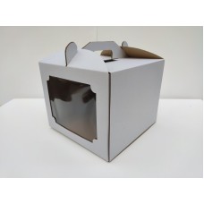 Коробка для торта з вікном, 250*250*200мм.