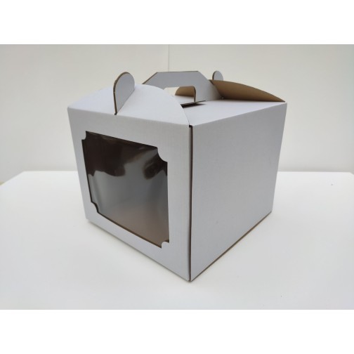 Коробка для торта з вікном, 250*250*200мм.