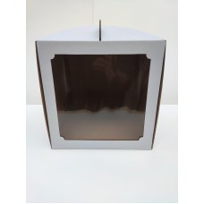 Коробка для торта з квадратним вікном, 300*300*300мм.