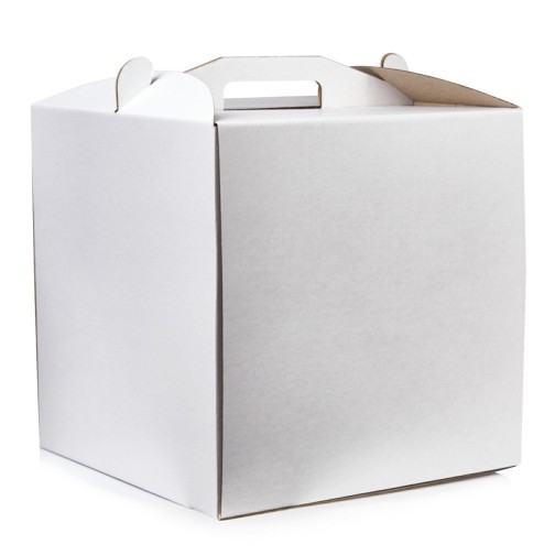 Коробка для торта з мікрогофри 250*250*300мм.