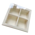 Коробка для моті на 4 шт. біла, 130*126*35