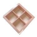 Коробка для моті на 4 шт. пудрова, 130*126*35