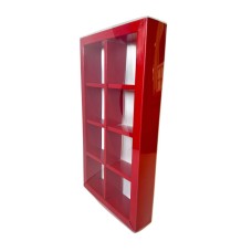 Коробка для моті на 8 шт. червона, 258*128*35