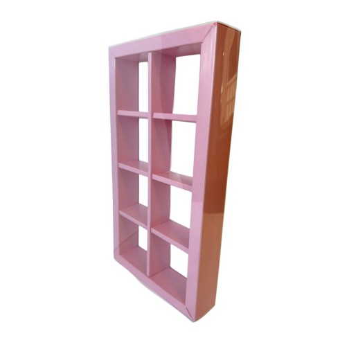 Коробка для моті на 8 шт. рожева, 258*128*35