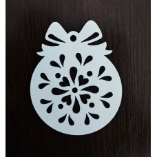 Новорічний декоративний виріб "Новорічна куля з бантом", 80*100