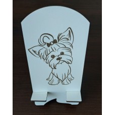 Подарункова підставка для мобільного телефону із дерева "Песик"