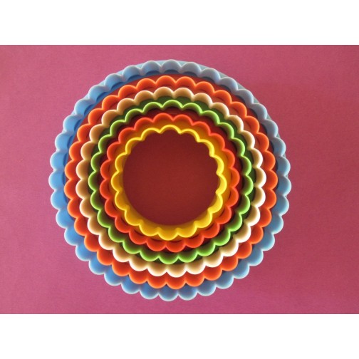 Набір вирубок "Коло" для тіста, набір 5 шт.