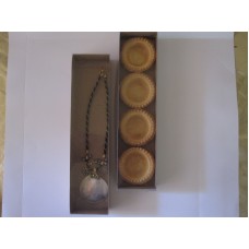 Картонна коробка (крафт) з прозорою кришкою, 300*70*30