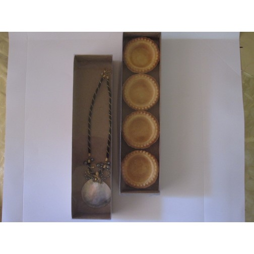 Картонна коробка (крафт) з прозорою кришкою, 300*70*30