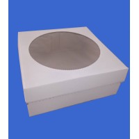 Коробка із мікрогофри з вікном, 260*260*110 мм.