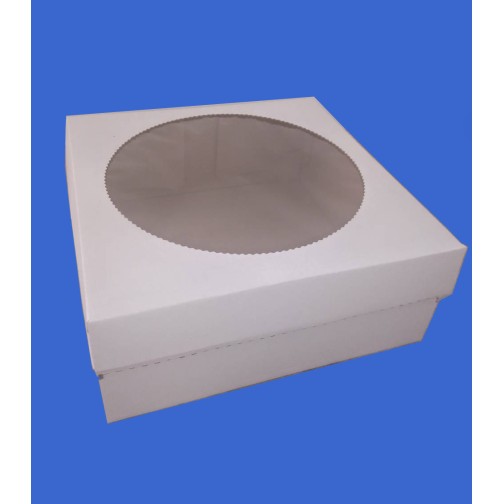 Коробка із мікрогофри з вікном, 260*260*110 мм.