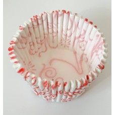 Тарталетка "Червоний візерунок", 50 штук Тарталетка "Червоний візерунок", 50 штук